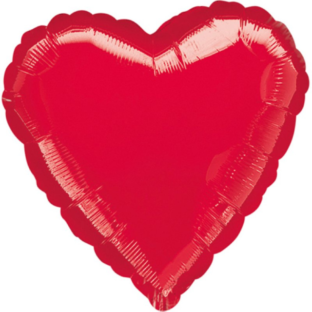 Folienballon Herz rot 45cm